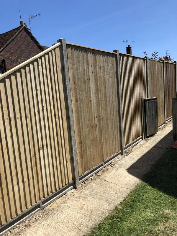 Really tall bespoke close board fencing